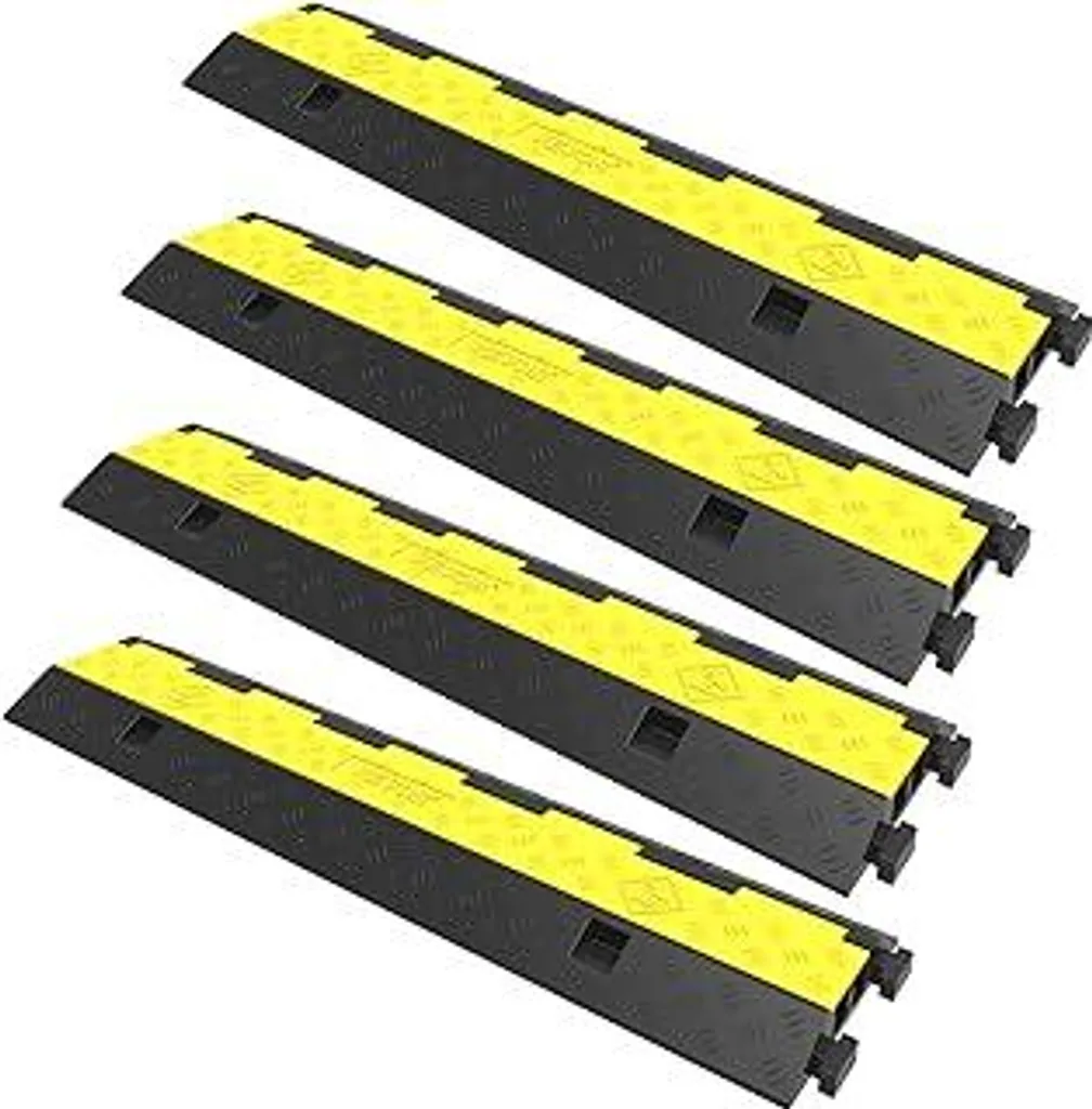 VEVOR Passacavo Pavimento Gomma 5T: Protezione Cavi Industriale 101cm