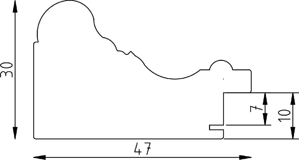 Cornice Argento Antico 13x18 Profil 56 - Decorazione Casa Elite - 4