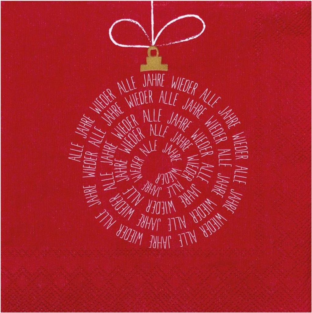 Cocktailserviette "Alle Jahre wieder"