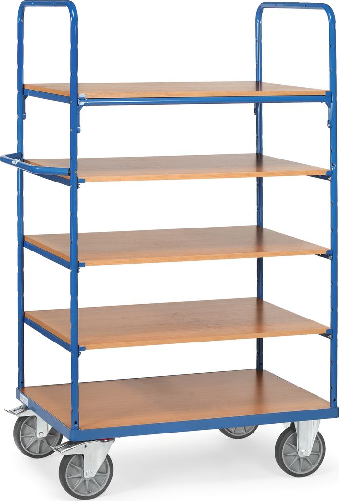 Fetra Etagenwagen mit 5 Böden LxB 1000 x 600 mm 600 kg