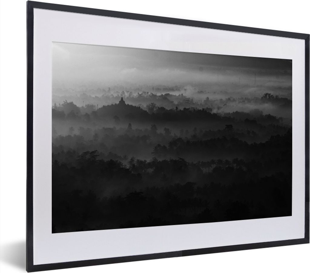 MuchoWow® MuchoWow® Gerahmtes Poster Indonesien - Nebel - Produktbild 