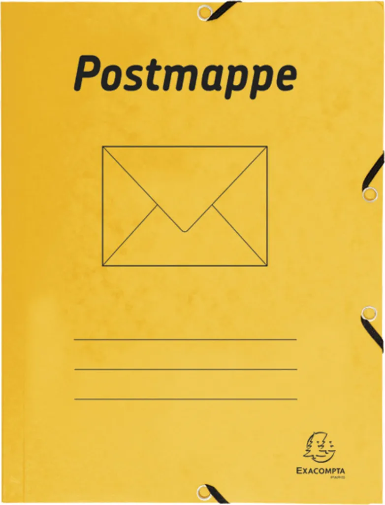 Exacompta 55549B Cartellina 3 Lembi A4 Giallo - Robusto Colorspan