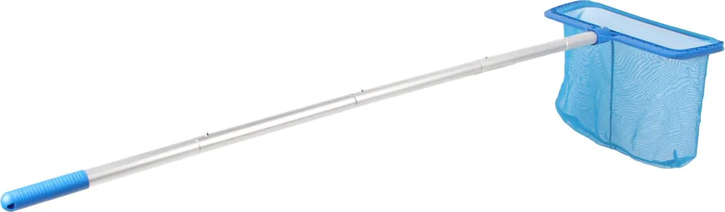 Filet d'écumage de piscine à manche télescopique avec maille fine - 120cm