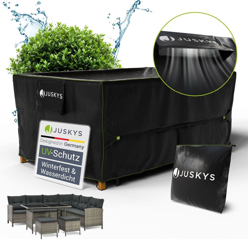 Juskys Gartenmöbel Abdeckplane CoverSafe Pro 180x120x75 cm Produktbild 