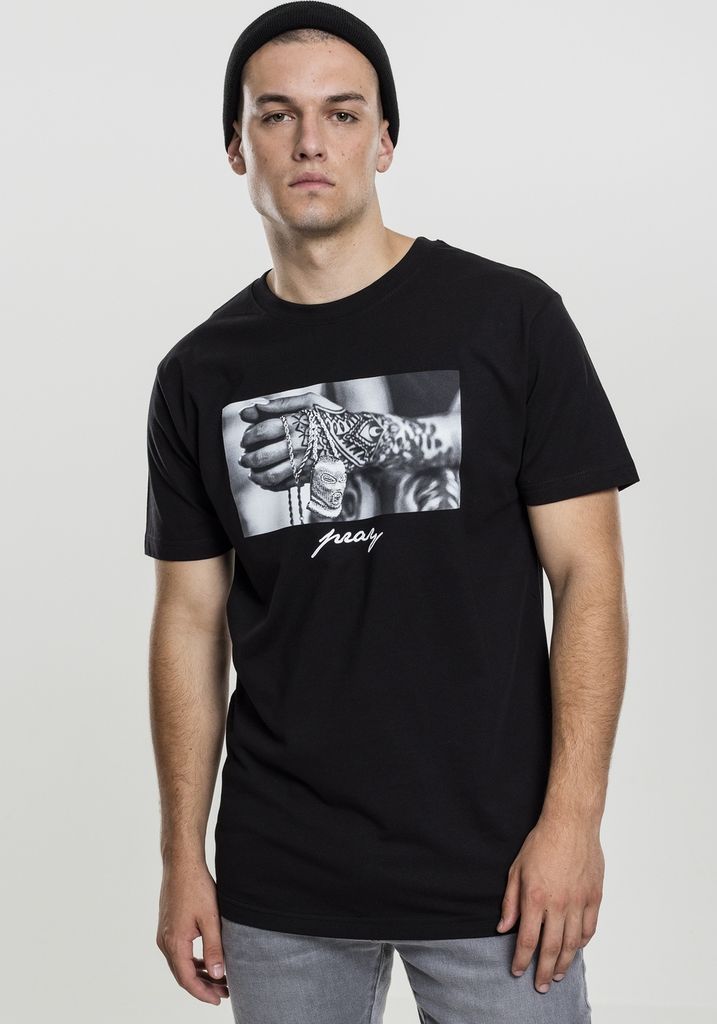 Mister Tee T-Shirt Pray 2.0 Tee Black-XS