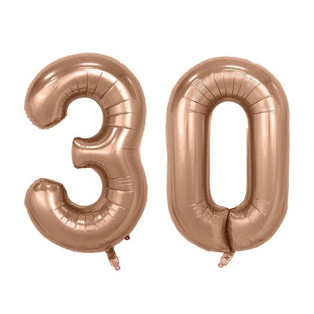 Set -Folienballon - Rosegold/16inch - 3 + 0