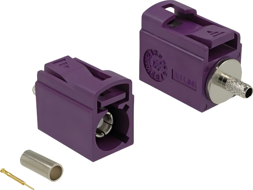 Adaptateur FAKRA D Femelle pour câble antenne voiture 21mm à sertir soi-même