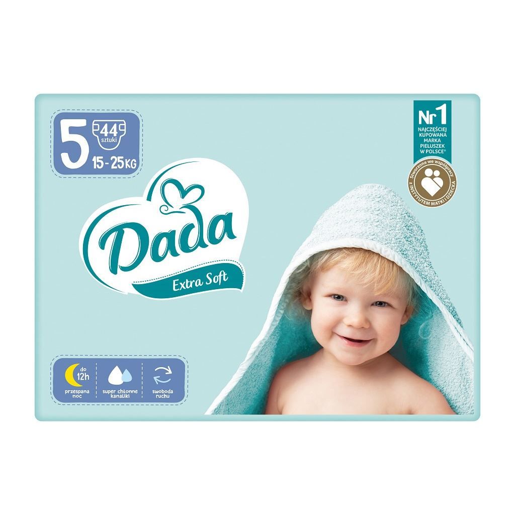 Pieluchy jednorazowe dla niemowląt DADA Extra Soft 5 JUNIOR Zdjęcie produktu 