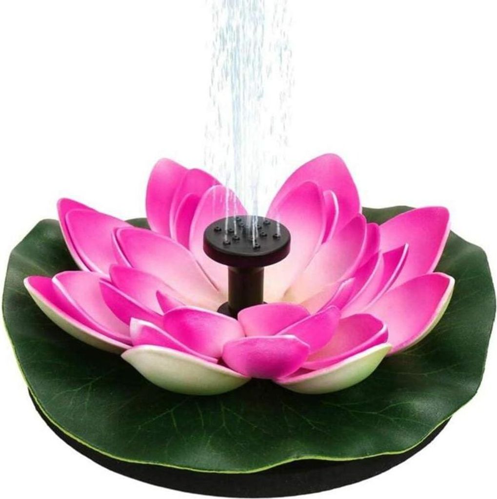 Teichdekoration mit Seerose/Lotusblume, solarbetriebener Produktbild 
