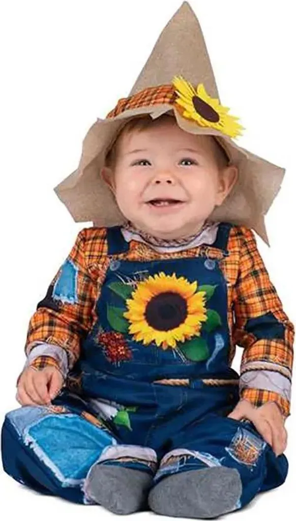 Tenue de Carnaval Bébé Épouvantail 24 Mois-3 Ans Idéal Fête Anniversaire