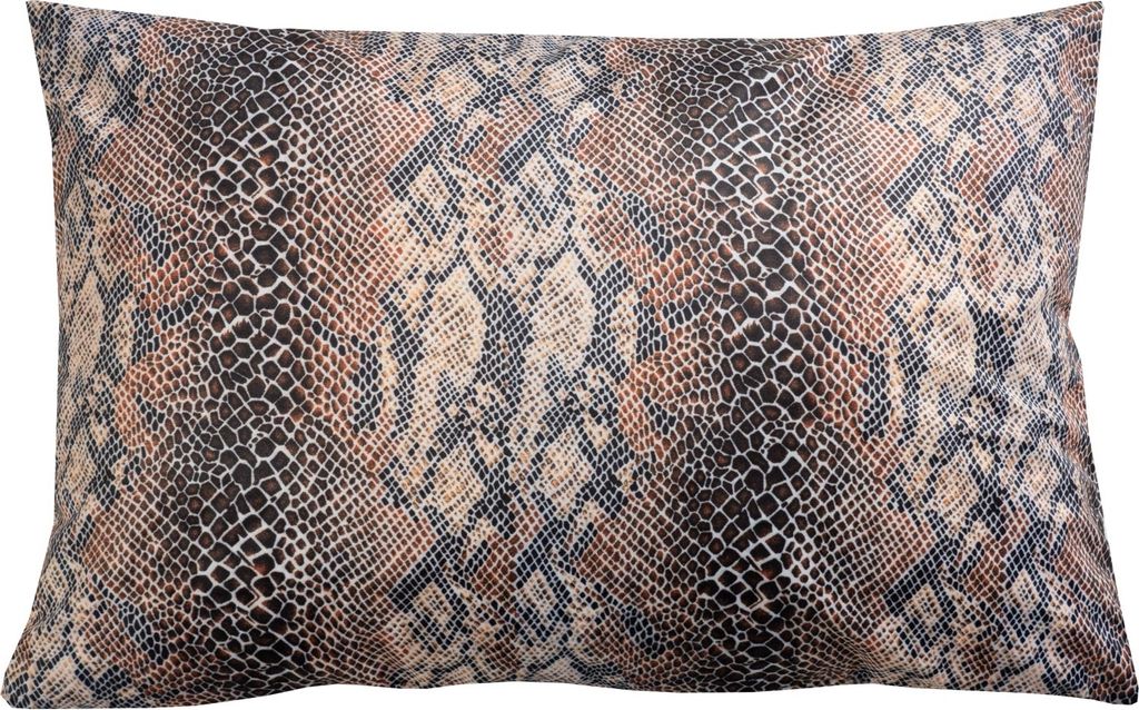 Kissenhülle - Braun - Schwarz - Polyester - 40 x 60 cm - mit Reißverschluss