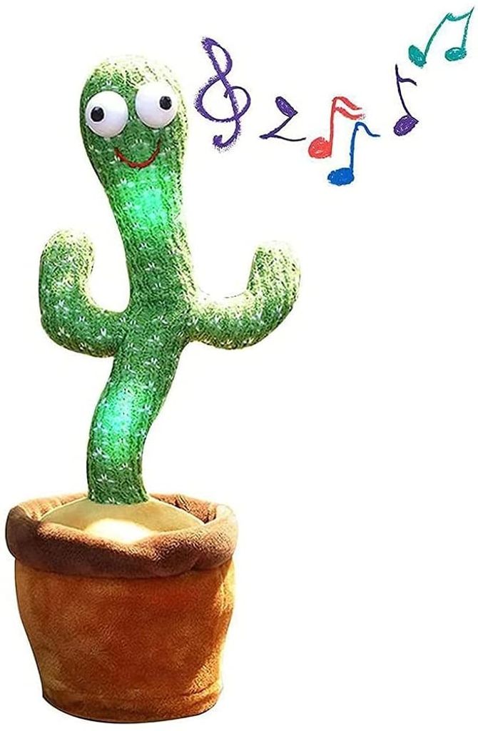 Tanzender Kaktus Plüschtier Elektronisches Shake Mit 120 Lied Plüsch Spielzeug~ 