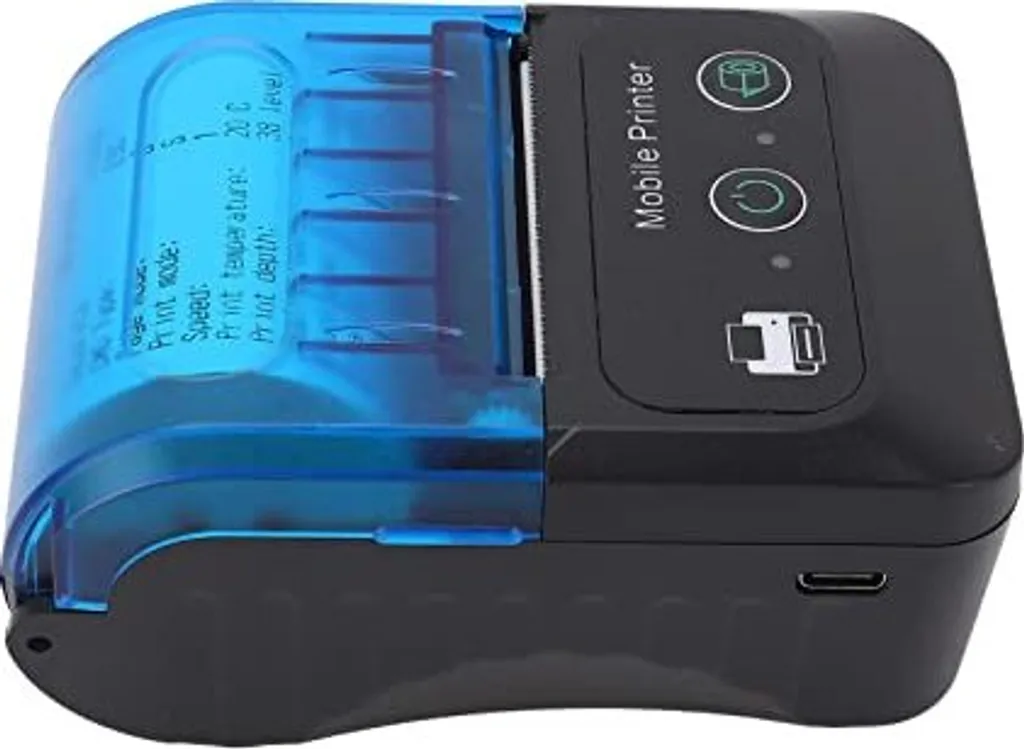 Hyuduo Stampante Termica Portatile 58mm Bluetooth - Mini QR Code Printer