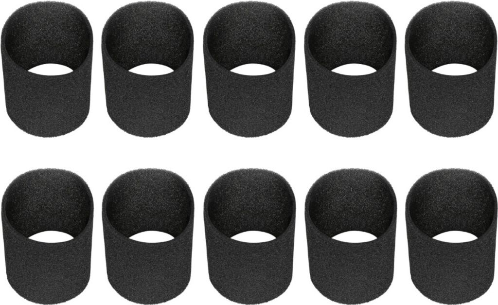 10x Trade-Shop Schaumfilter / Staubsaugerfilter kompatibel mit Einhell SMK 300 / E, SS 1250 N, SS1250N, TC-VC 1812 S, TC-VC 1930 SA, TE-VC 1820