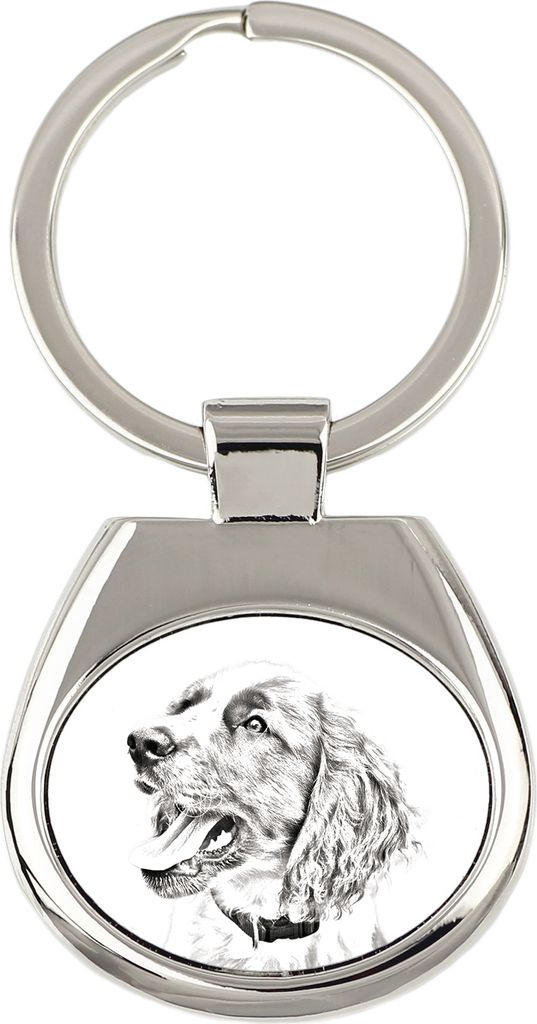 English Springer Spaniel - Schlüsselanhänger mit Hund, Anhänger mit Aufdruck, personalisierter Anhänger der Marke Art-Dog