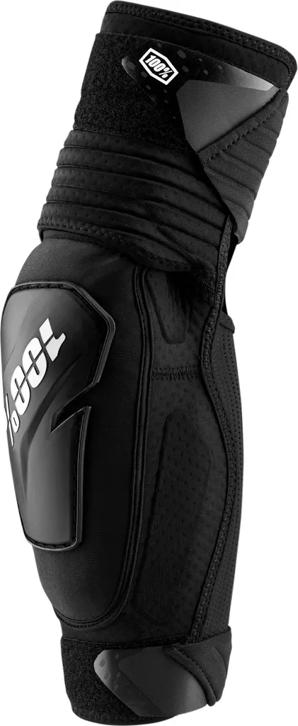 100% Fortis Protège-coudes Noir S-M avec Coque Rigide et Néoprène Aéré