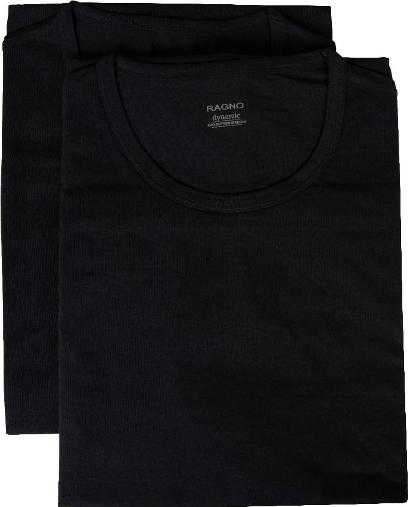 RAGNO Herren-T-Shirt, Langarm-Rundhalsshirt, 2er-Pack Artikel aus Öko-Baumwolle, Stretch-Baumwolle, Artikel 611479, 4 - QUARTA, Cotone 93%,Elastha...