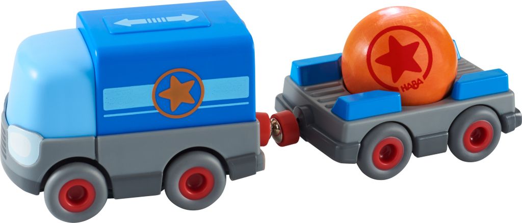 Kugelbahn Kullerbü -  Batterie-LKW mit Anhänger, Produktbild 
