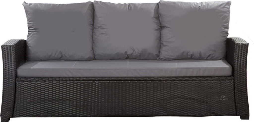 Polster für Polyrattan Sofa 160x60x7cm sitzkissen | Produktbild 