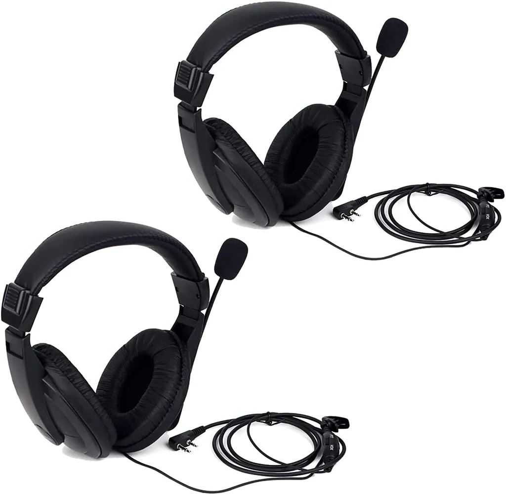 Casque VOX Réduction de Bruit pour Retevis RT24 RT27 BF-88E Connectique 2 Pin