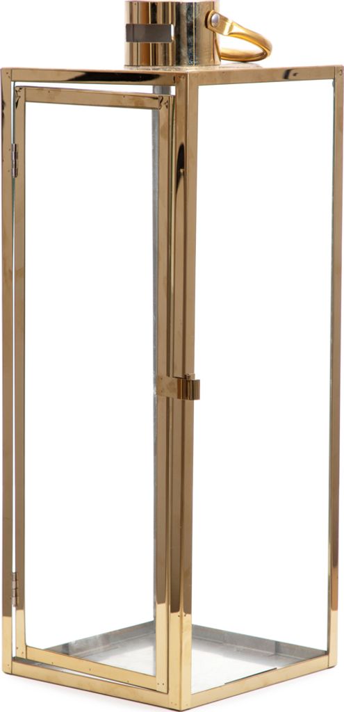 HOMLA Latarnia TONDO złota 14x14x39 cm Zdjęcie produktu 1