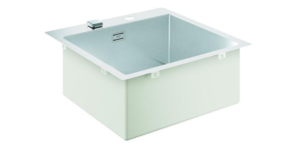 GROHE K800 60-S, Aufsatzwanne, Rechteckig, Edelstahl, Produktbild 