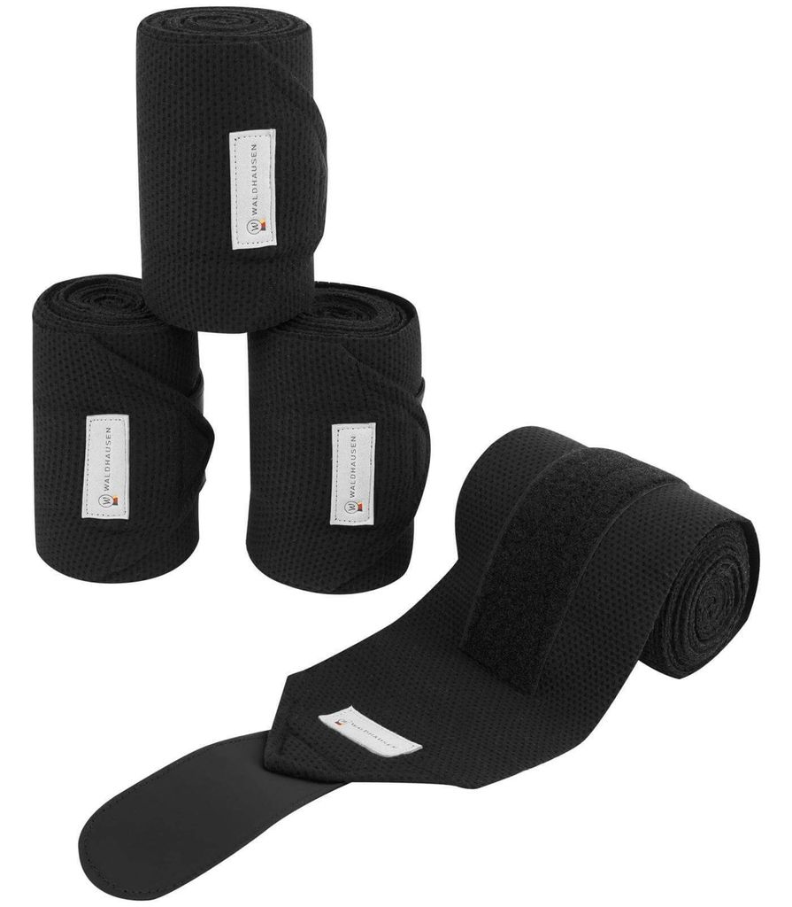 Waldhausen Bandagen Breath 4er Set, Farbe:schwarz