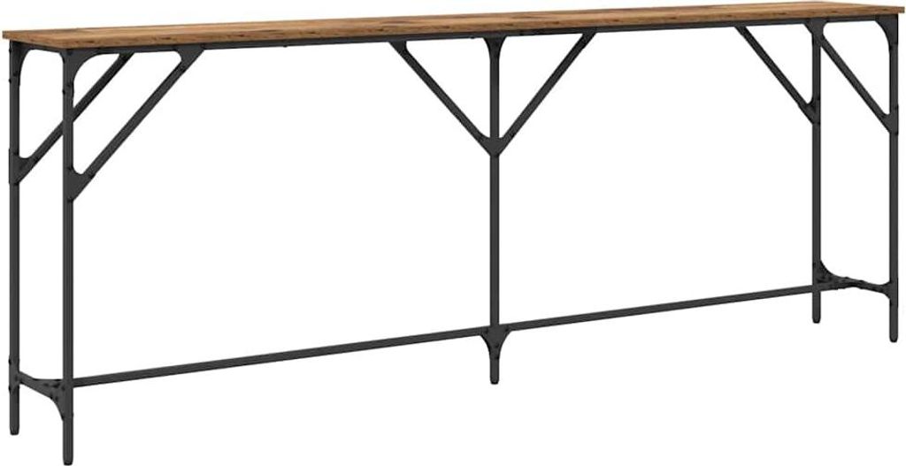 vidaXL Konzolový stolek staré dřevo 200 x 29 x 75 cm Obrázek produktu 