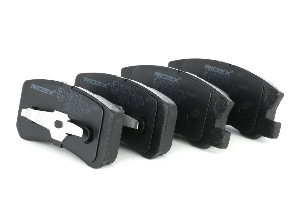 RIDEX 402B0101 Bremsbeläge Satz Hinten für MITSUBISHI ASX Produktbild 