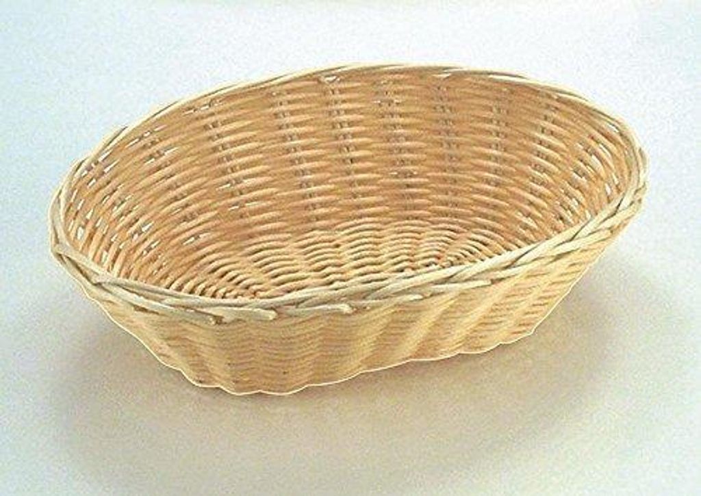 Brotkorb Obstkorb Hellbeige leichte Ausführung BxTxH: 18 x 12 x 7 cm