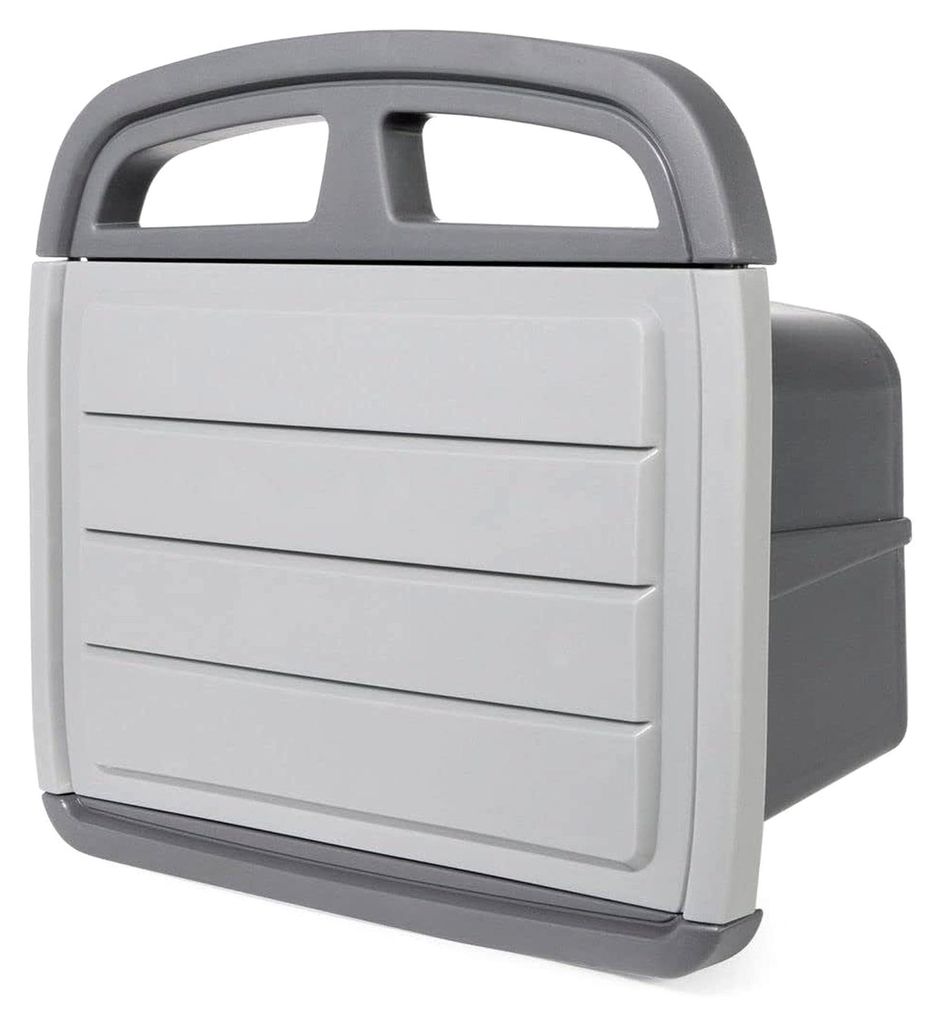 Wand Schlauchhalter mit Stauraum - 35 x 32 cm - Halterung für Gartenschläuche bis 45 m