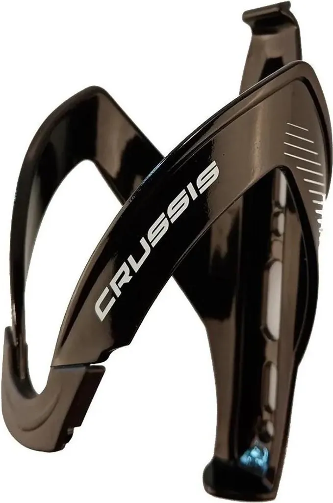 Panier porte-bouteille Crussis noir en aluminium - Fixation durable