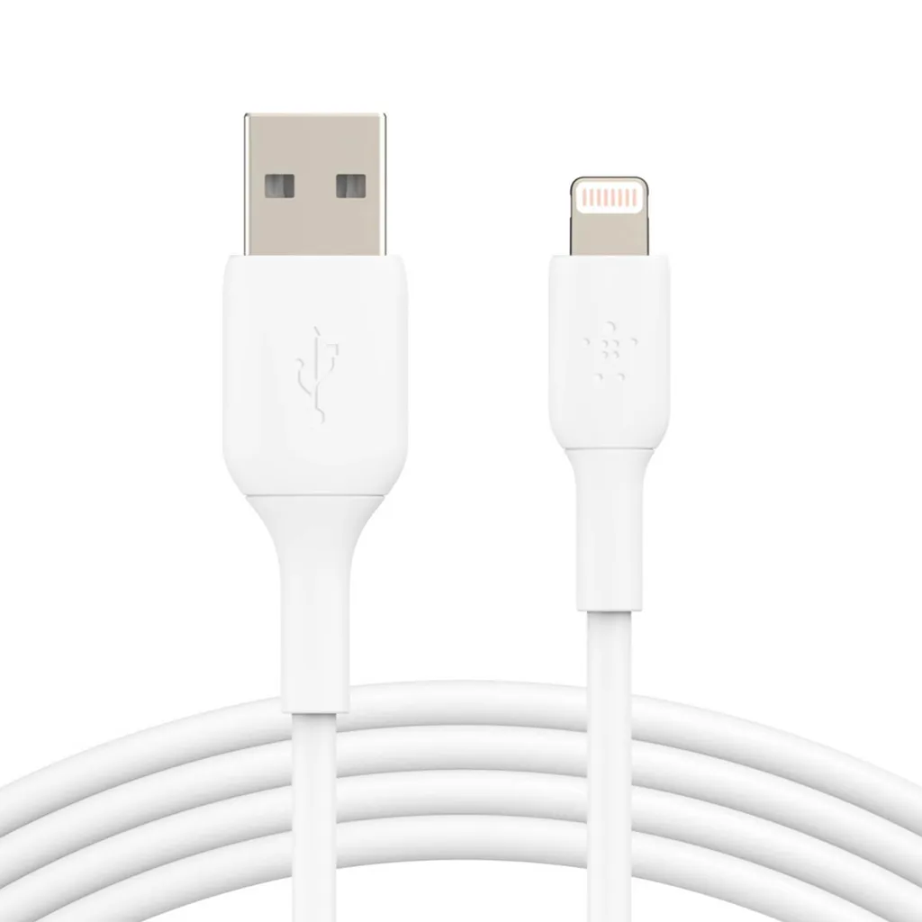 Câble Lightning Belkin 3m Bleu - Charge robuste pour iPhone 8 à 11 Pro Max
