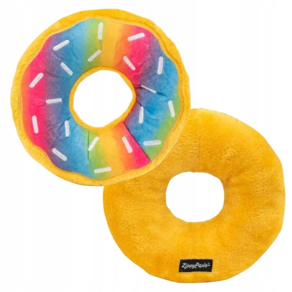 Wyjuan Hundespielzeug Donut-Form - 2 Stück Plüsch Mit Quietscher