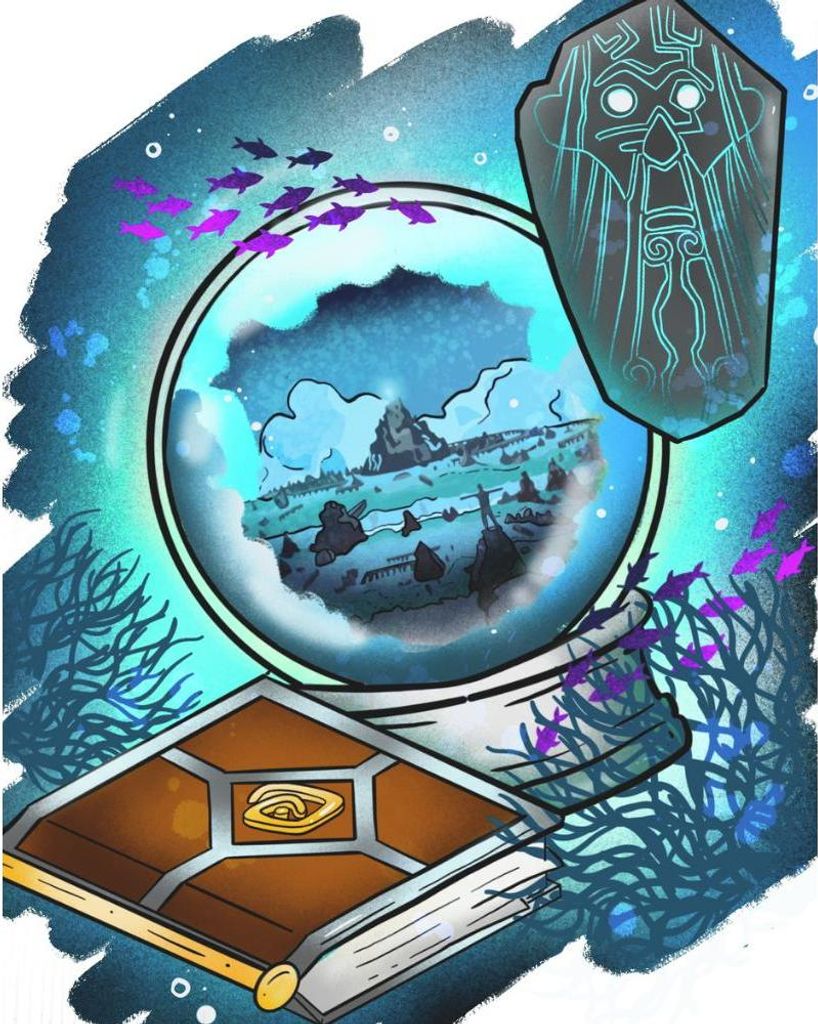 Malen nach Zahlen mit Rahmen Disney Atlantis Lost Land 40x50 cm