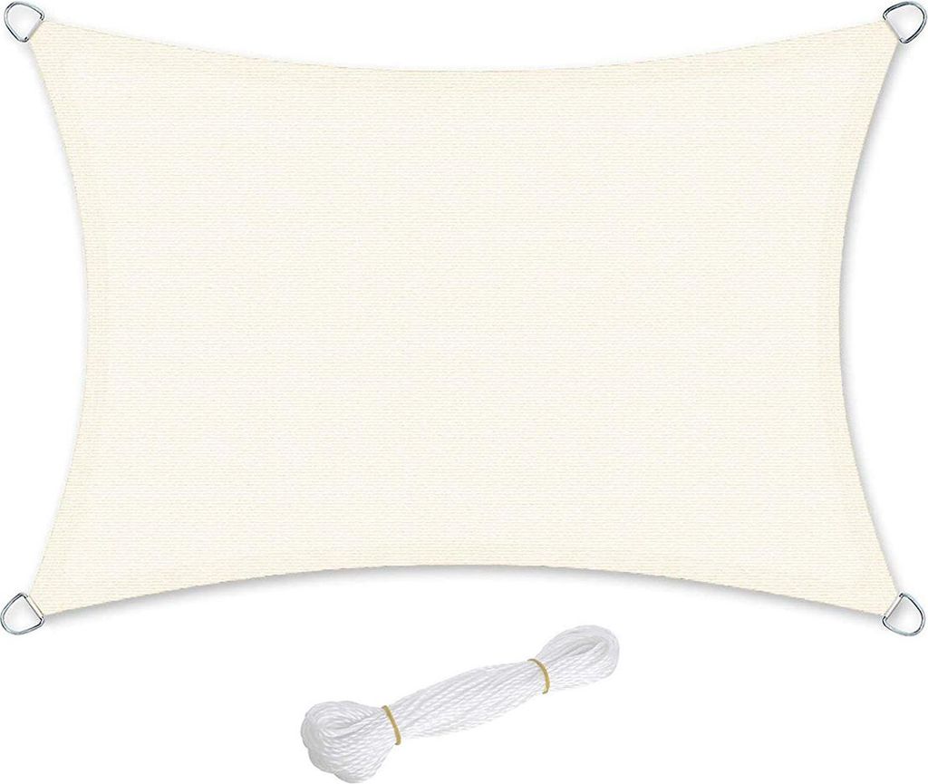 2 x 3 m Sonnensegel aus HDPE