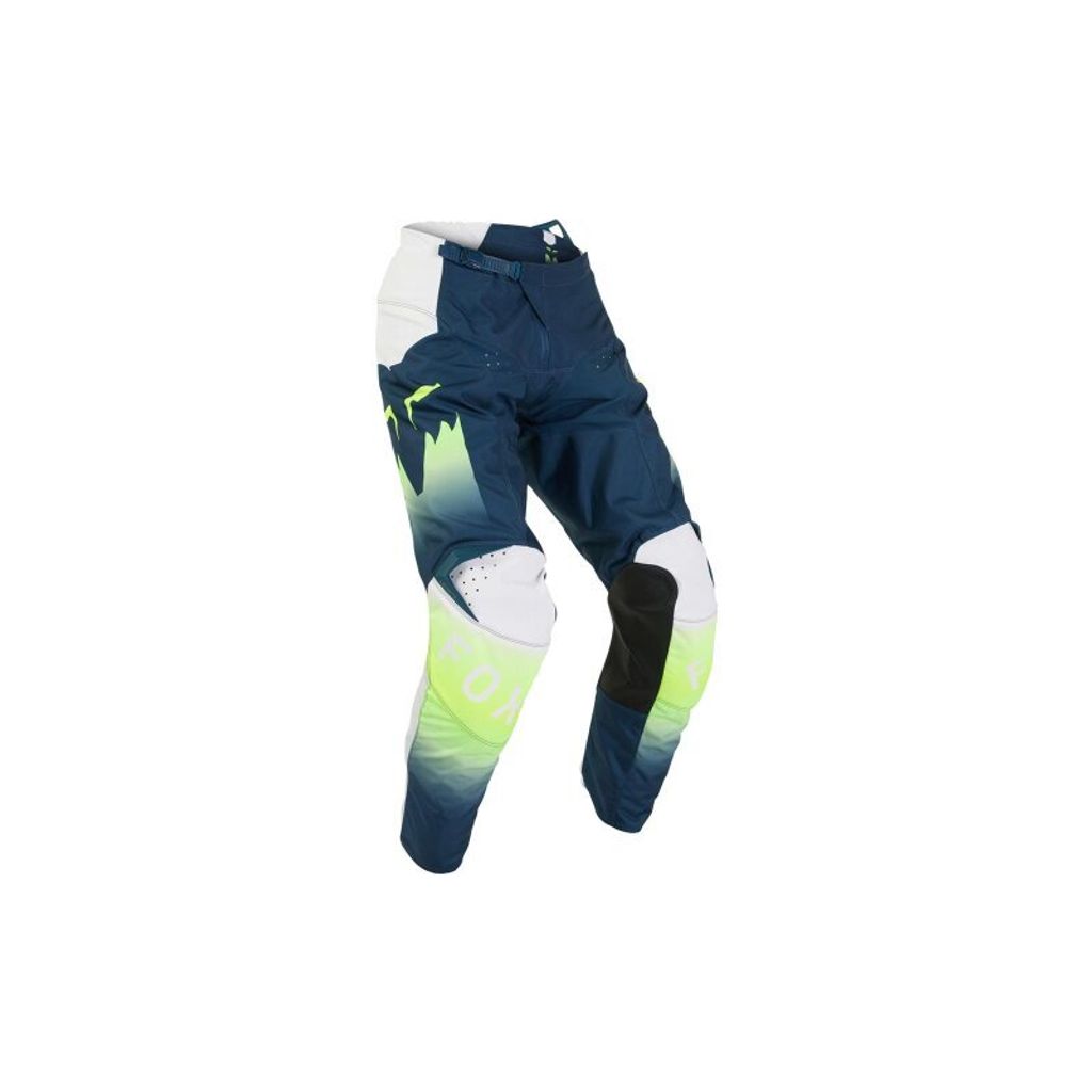 FOX 180 Flora Motocross Hose, blau/weiß, 28