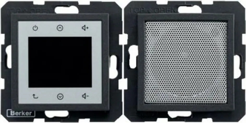 Radio encastrable murale DAB+ Berker B.X module de son pour salon