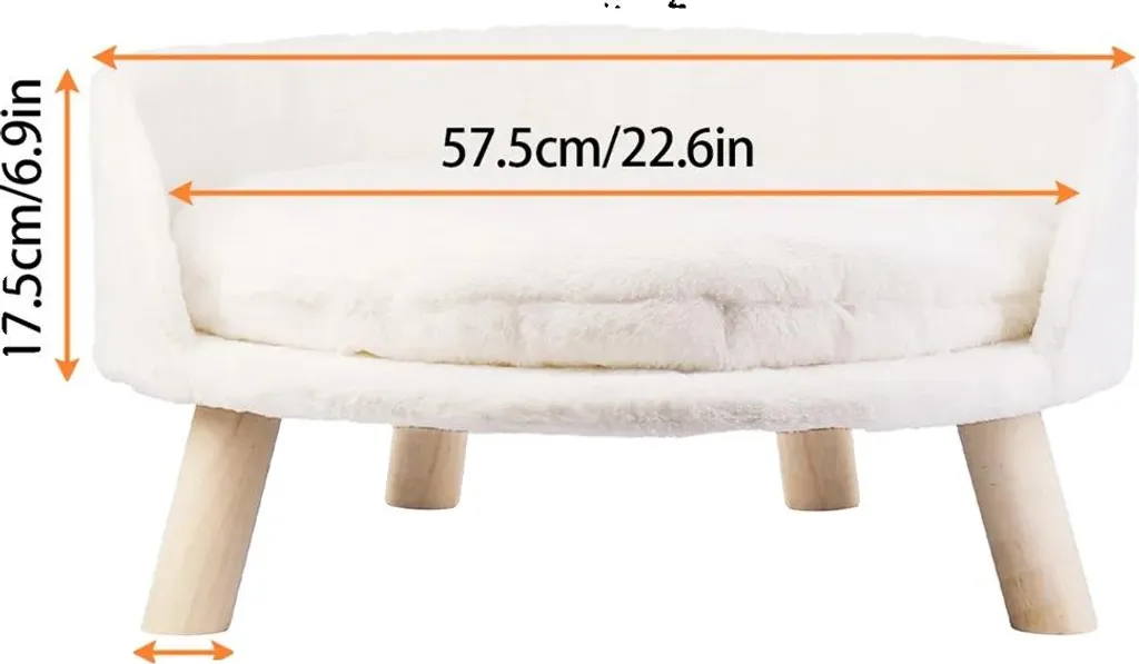 OFFERTA Divano Gatto Rialzato 61,5 cm - Poltrona Cuscino Lavabile