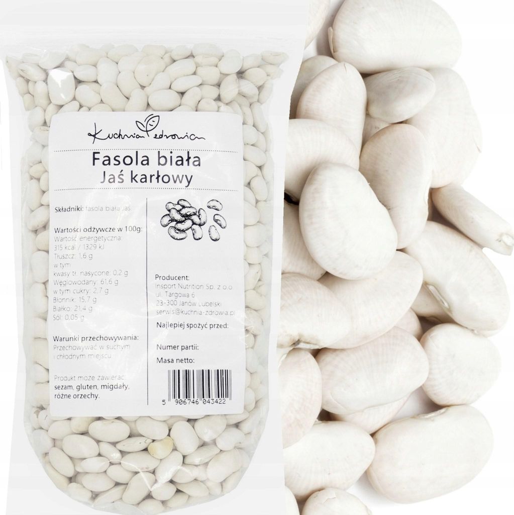 Weiße Bohnen 1 kg Jas Trockenbohnen Hülsenfrüchte Produktbild 