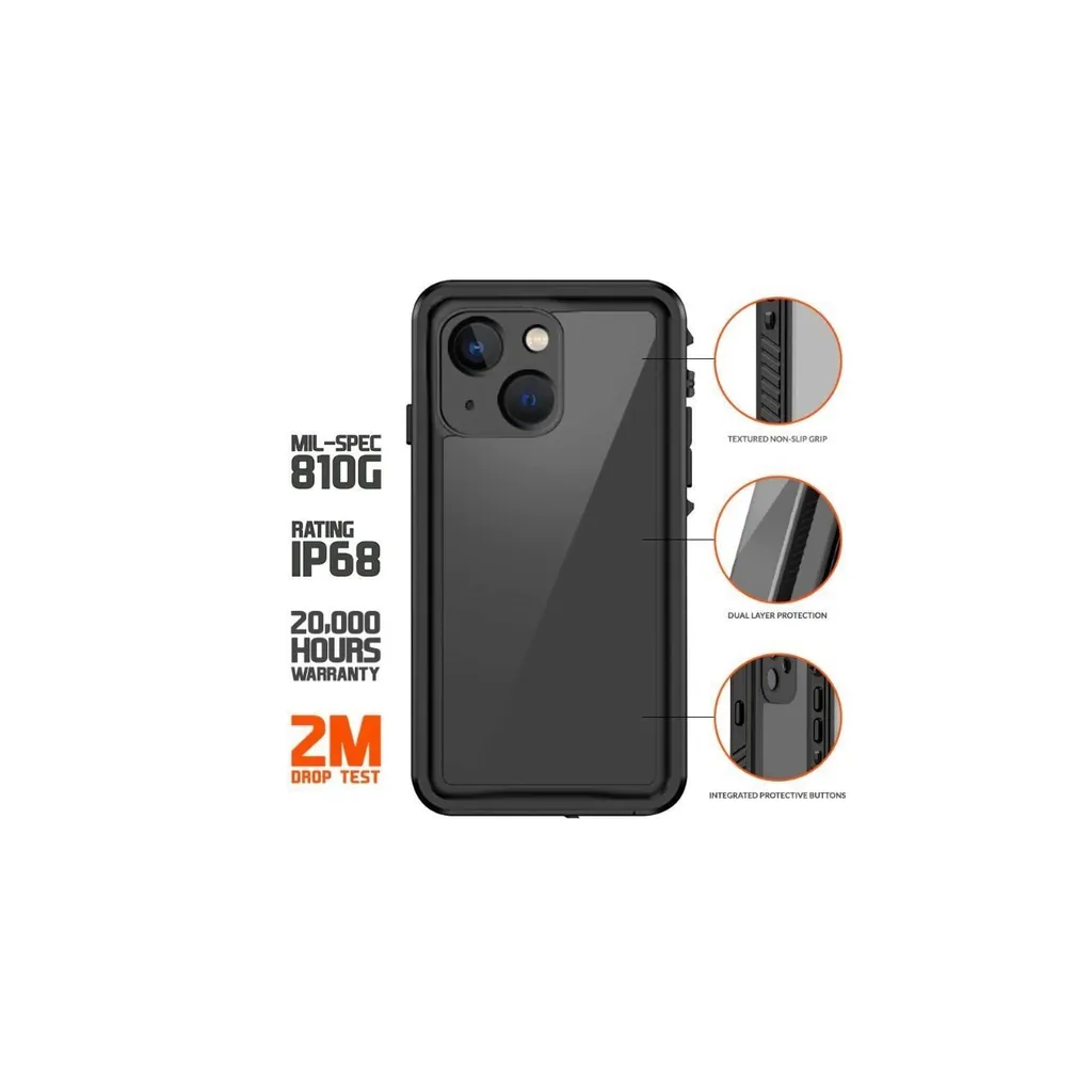 Étui de protection étanche iPhone 14 Plus noir Eiger Avalanche robuste - 10