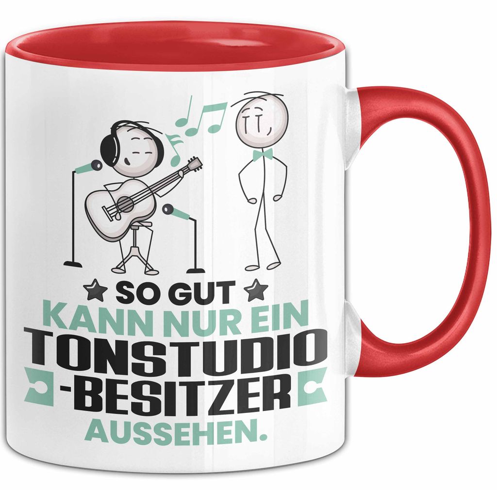 Tonstudio-Besitzer Geschenk Tasse So Gut Kann Nur Ein Tonstudio-Besitzer Aussehen Geschenkidee Kaffee-Becher (Rot)