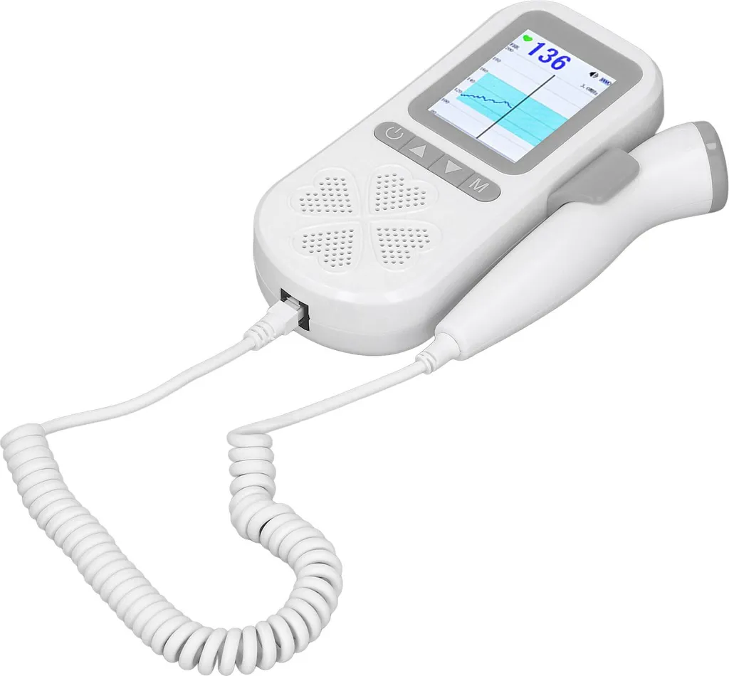 Moniteur fœtal pour écouter bébé à domicile avec 3 modes et câble - 4