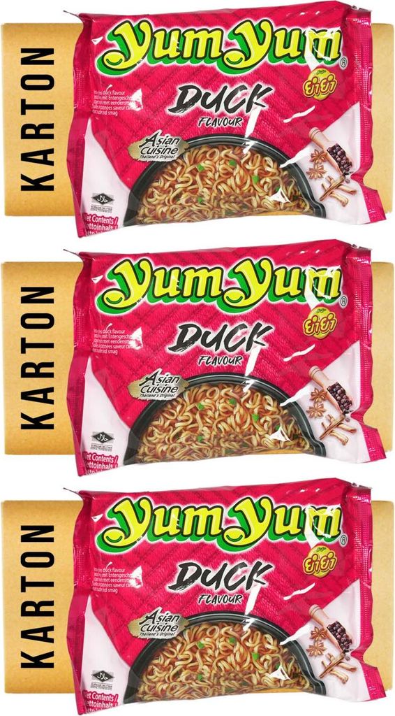 Yum Yum Ente Geschmack Instantnudel 90x60g