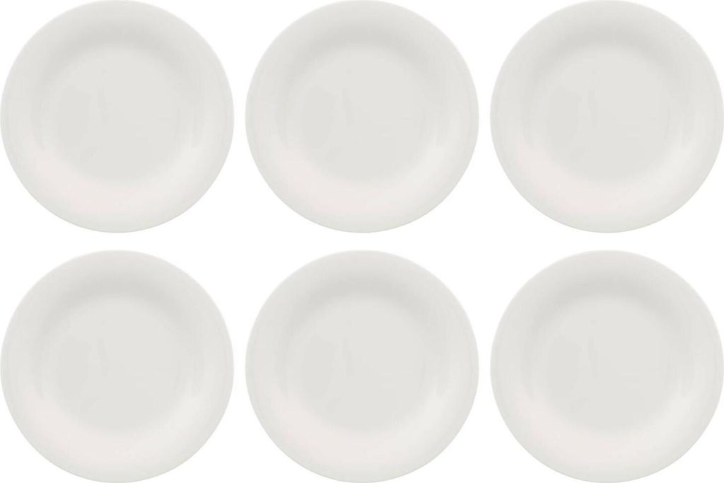 Villeroy & Boch NEW COTTAGE Frühstücksteller D. 21cm 6er Set weiß Porzellan