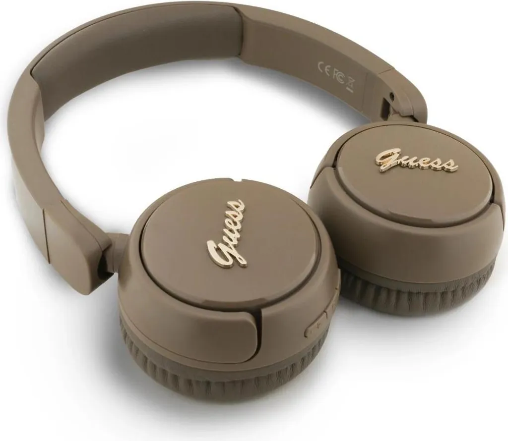 Recensione Cuffie Bluetooth Guess Marrone - Logo Metal Script Spec - 3