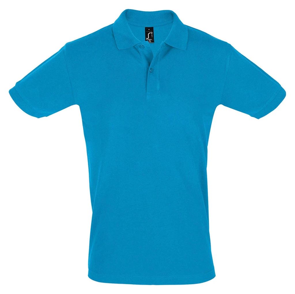 SOLS Mens Perfect Pique Polo-Shirt, Kurzarm PC283 (L) (Aqua)