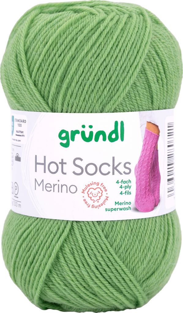 Gründl Hot Socks Merino 50 g/200 m 4-fädig uni 75 % Produktbild 