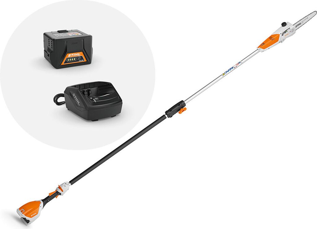 AKKU-HOCHENTASTER STIHL HTA 50, Astsäge, STIHL HTA 50 mit 1x AKKU AK20 und ladegerät