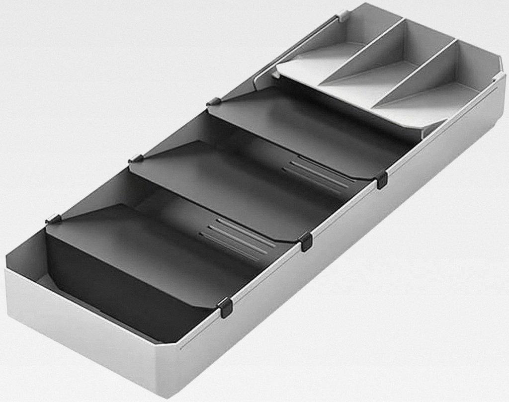 Cutlery Rack 40-49 cm Grey/Black